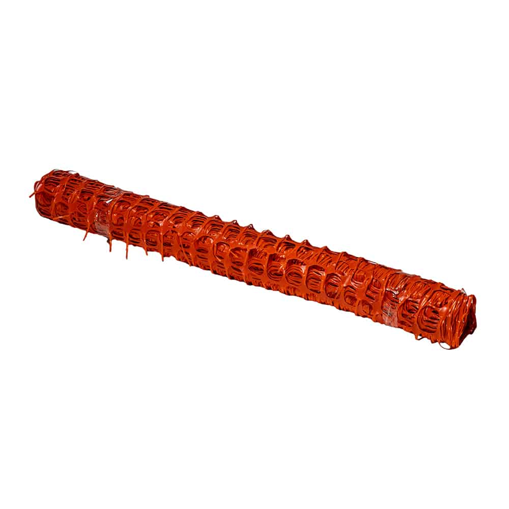 Orange Plastic Safety Fence for jobsites and other applications.