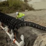 Erosion control for channel slop exposed to water flow