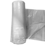 Poly sheeting plastic barrier for construction sites