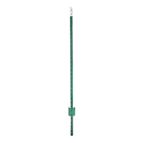 A T Post for constructing a chain link fence