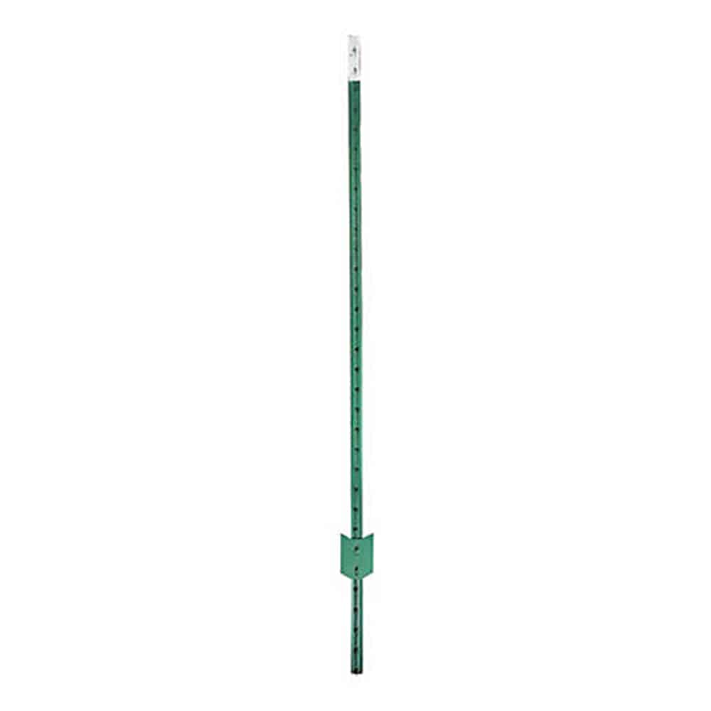 A T Post for constructing a chain link fence