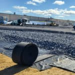 Large construction zone with crushed stone requiring stormwater solutions
