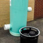 A below ground downspout for stormwater management