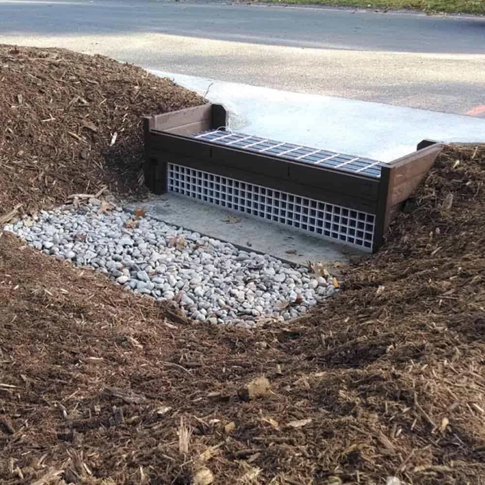Use the rain guardian bunker for stormwater pretreatment in residential areas