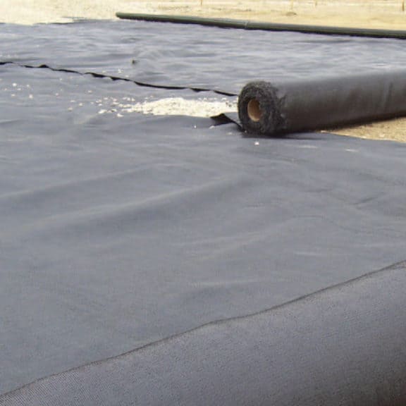 Mirafi HP-Series high-strength geotextile installed at large site development for ground stabilization