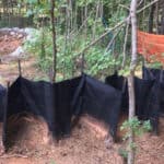 Installation of CRAFs in a wooded area