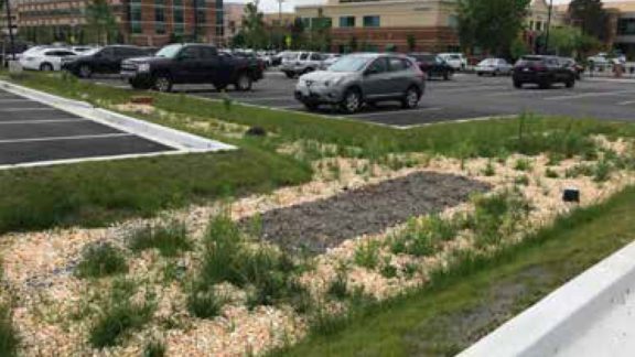 Case studies - this biofiltration system met stormwater requirements and maximized parking spaces
