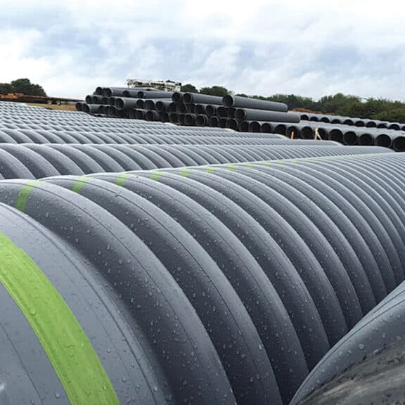 With a corrugated exterior HDPE Storm Pipe is durable and flexible
