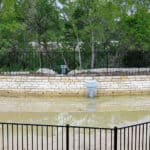 Multiple pieces of equipment that help monitor and control stormwater.